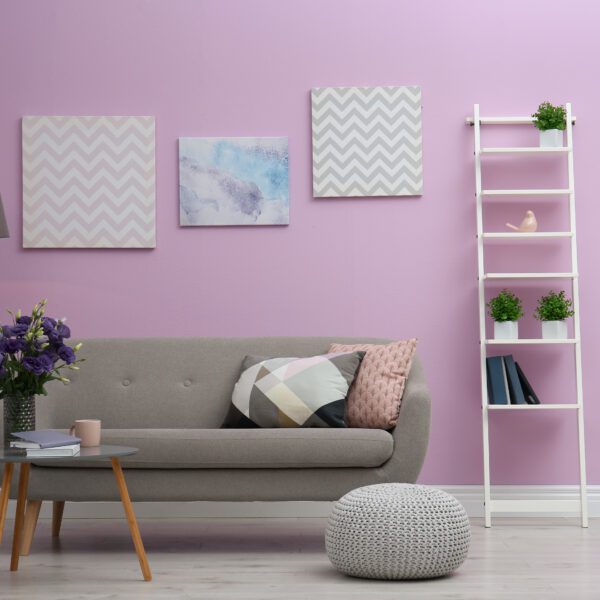 kolor liliowy wnętrza