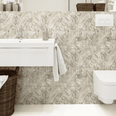 płytki z motywem roślinnym