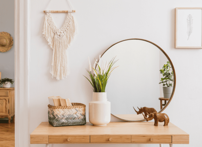 łazienka w stylu boho