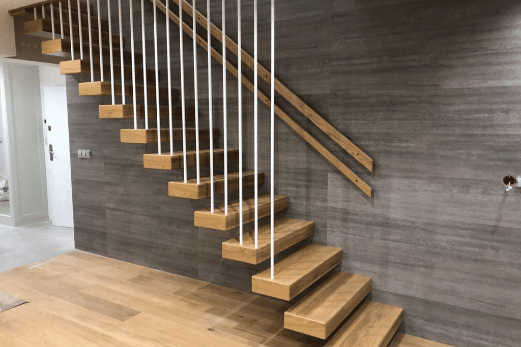 Balustrady do drewnianych schodów półkowych