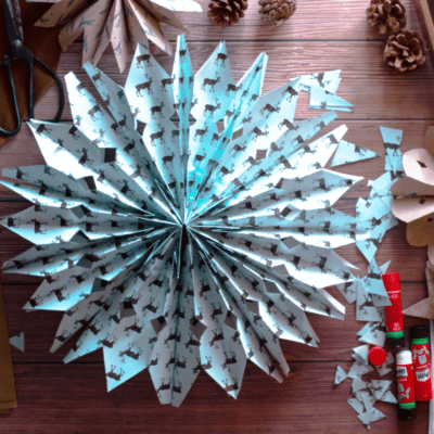 ozdoby choinkowe z papieru_gwiazda