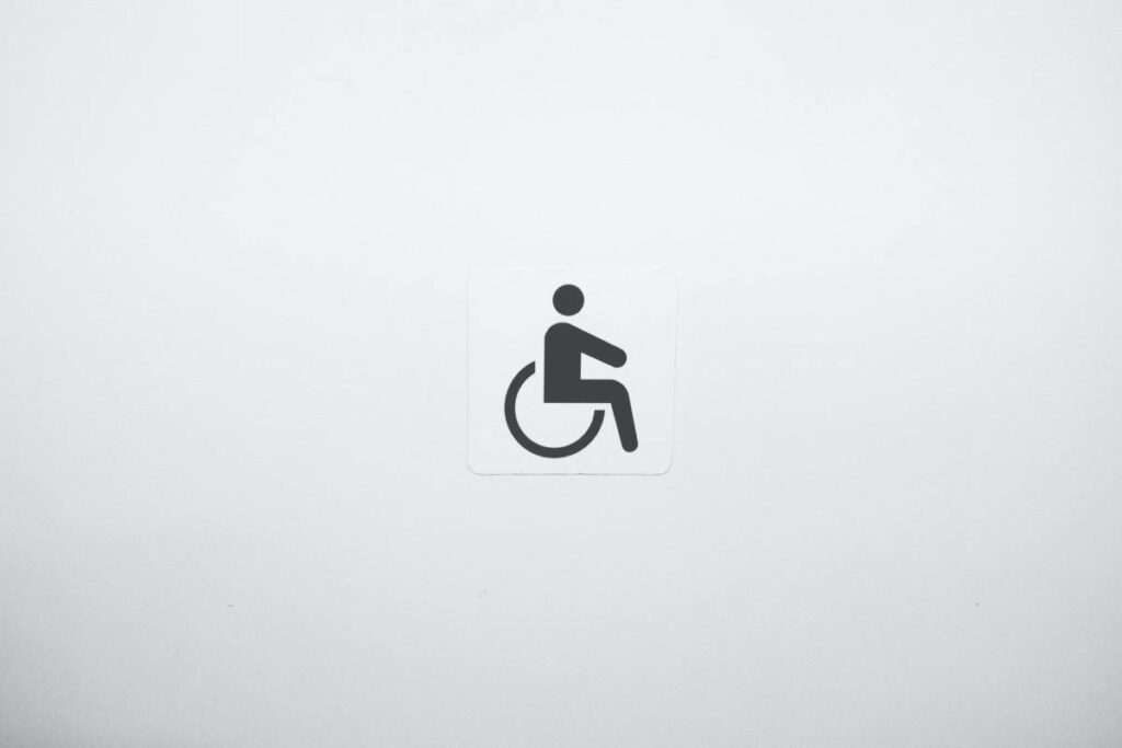 łazienka dla niepełnosprawnych - znak