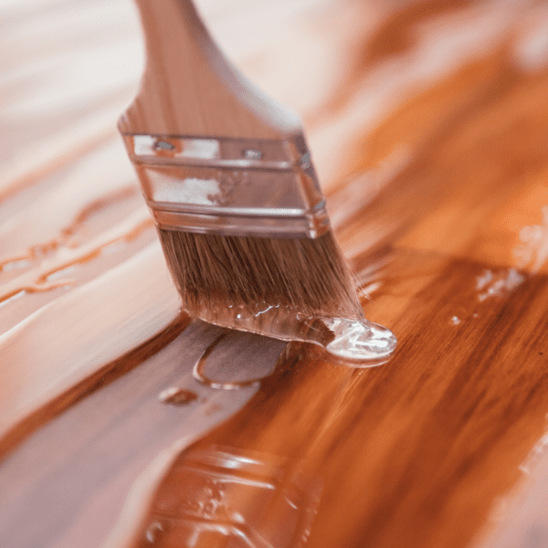 malowanie mebli okleinowanych - drewno, pędzel