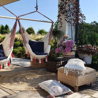 strefa relaksu w ogrodzie