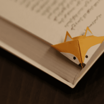 zakładka na róg książki z liskiem jak zrobić