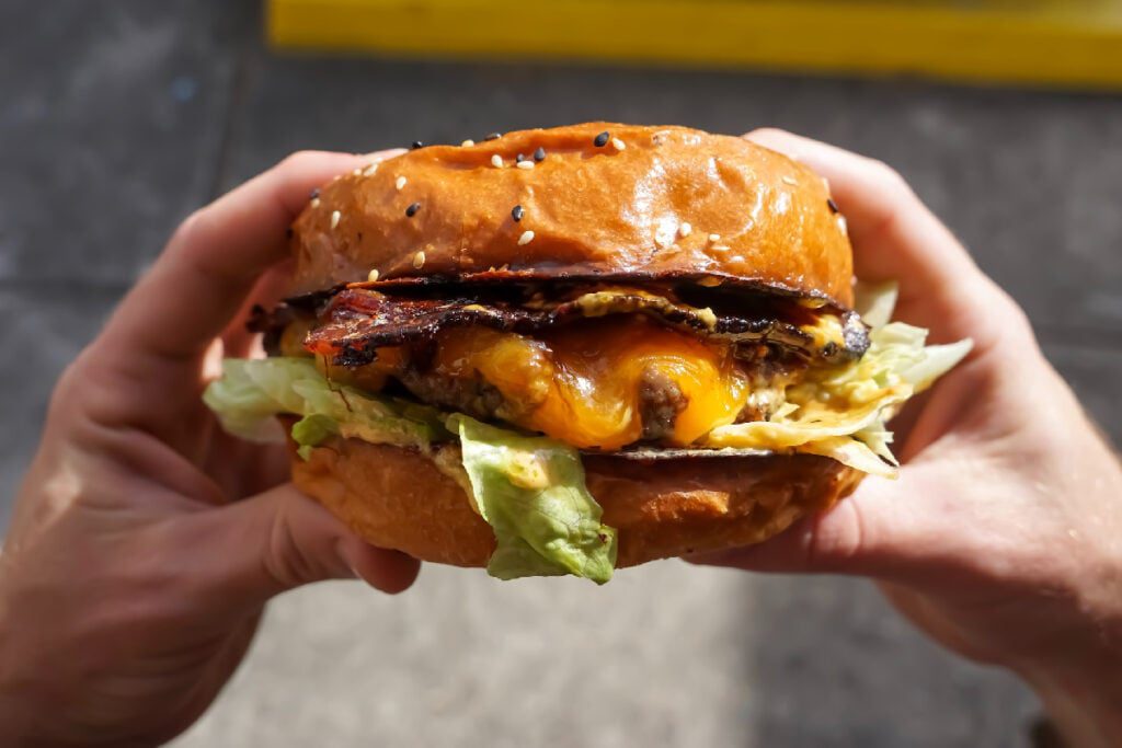 domowy burger drwala