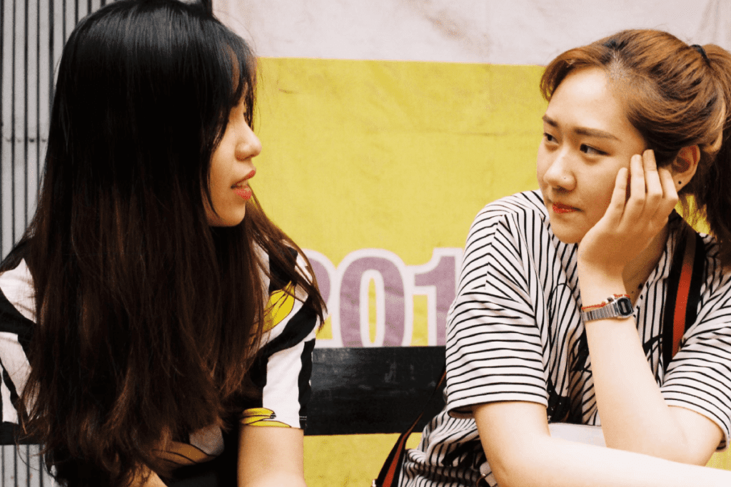 rozmowa dwojga ludzi