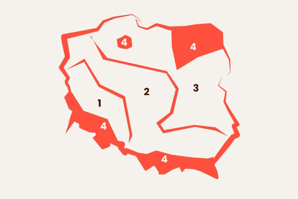 mapa klimatu polski na pylenie