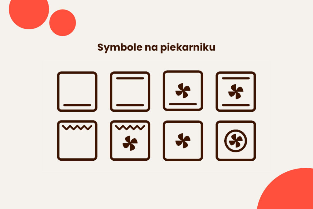 podstawowe symbole na piekarniku