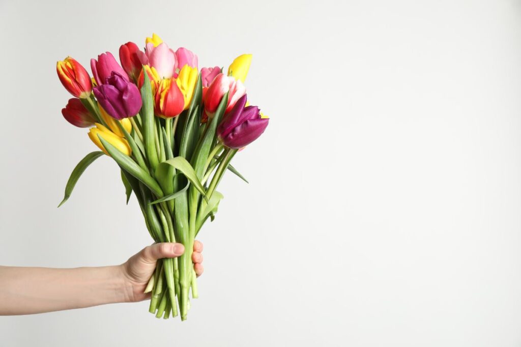 bukiet tulipanów. tulipany w wazonie