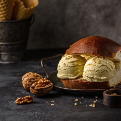 brioche con gelato