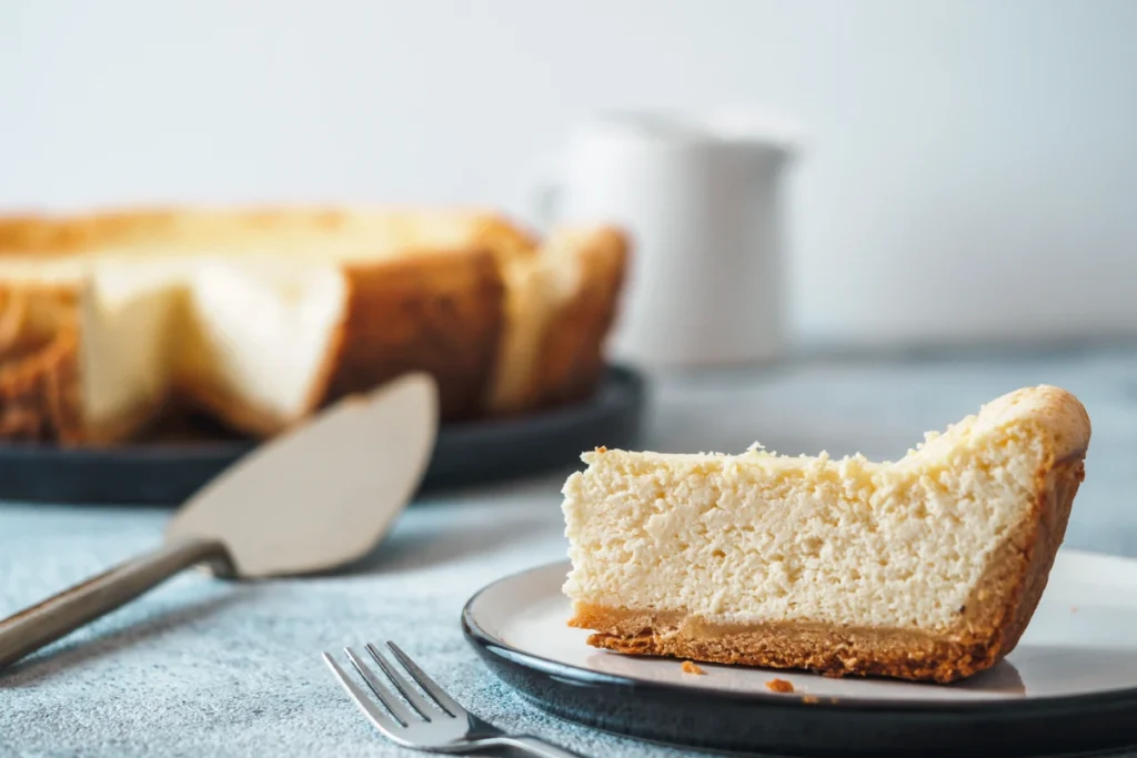 tradycyjny sernik z piekarnika wypiekany