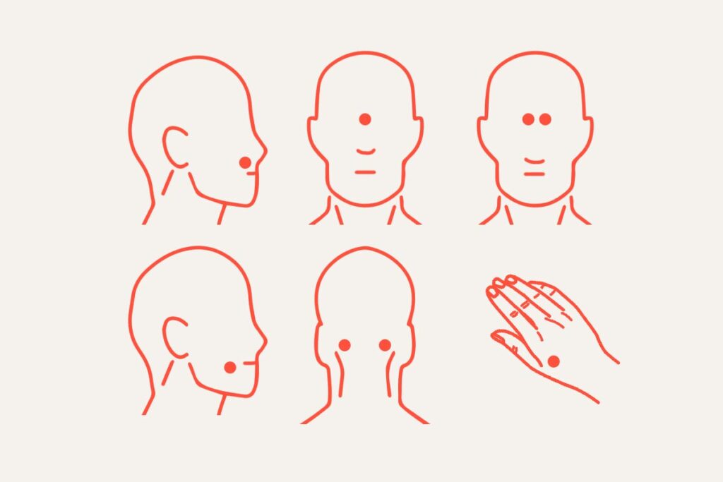 punkty do uciskania na katar sienny