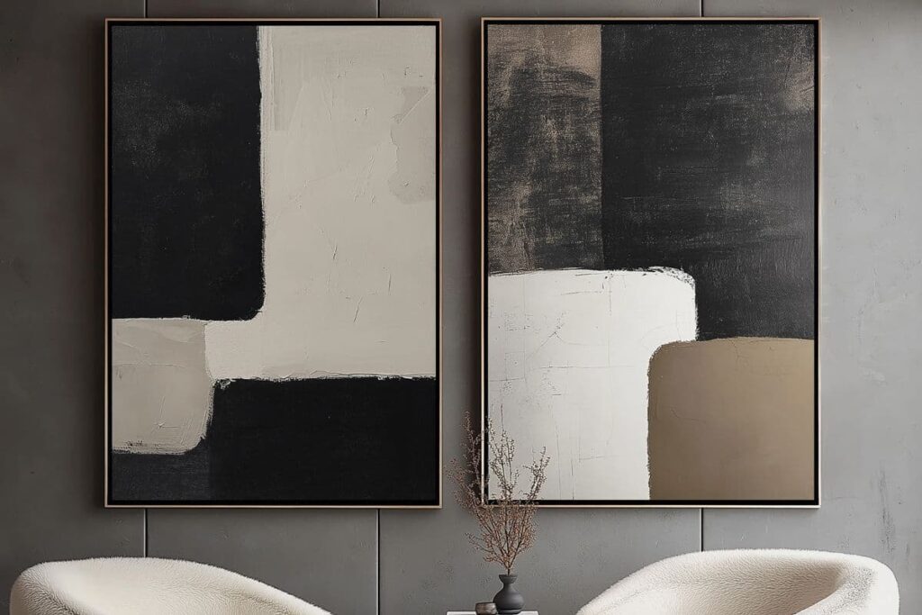 jak powiesić dwa obrazy obok siebie